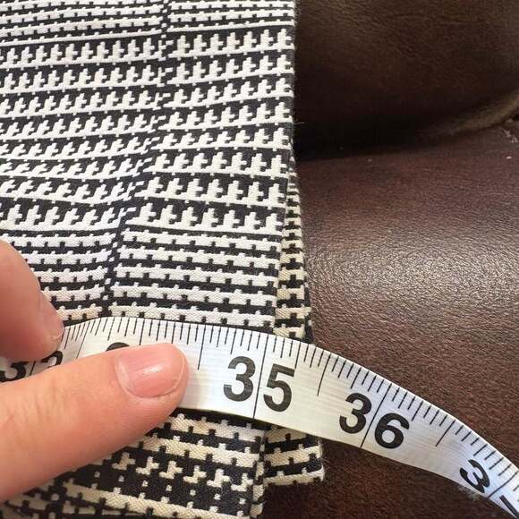 Theory Black White Plaid Cropped Slim Ankle Pants - Academia / Preppy - Picture 10 of 10